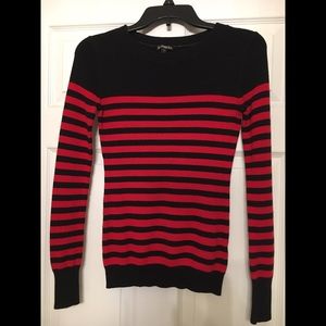 Express Red Striped Sweater